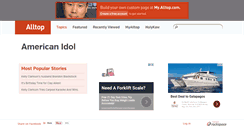 Desktop Screenshot of american-idol.alltop.com