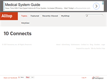 Tablet Screenshot of 10-connects.alltop.com