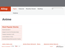 Tablet Screenshot of anime.alltop.com