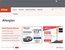 Tablet Screenshot of allergies.alltop.com