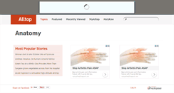 Desktop Screenshot of anatomy.alltop.com